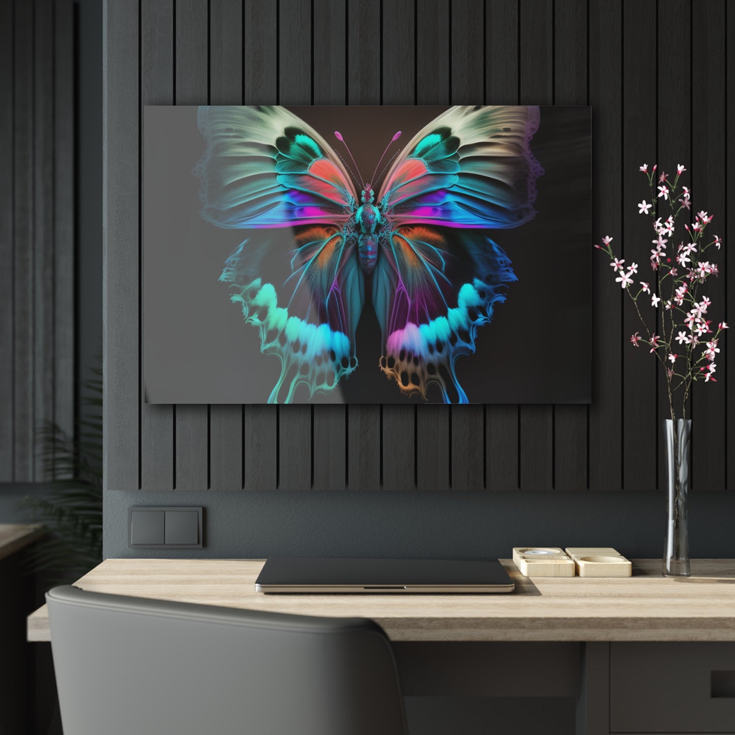 Acrylic Prints Raw Hyper Color Butterfly 2