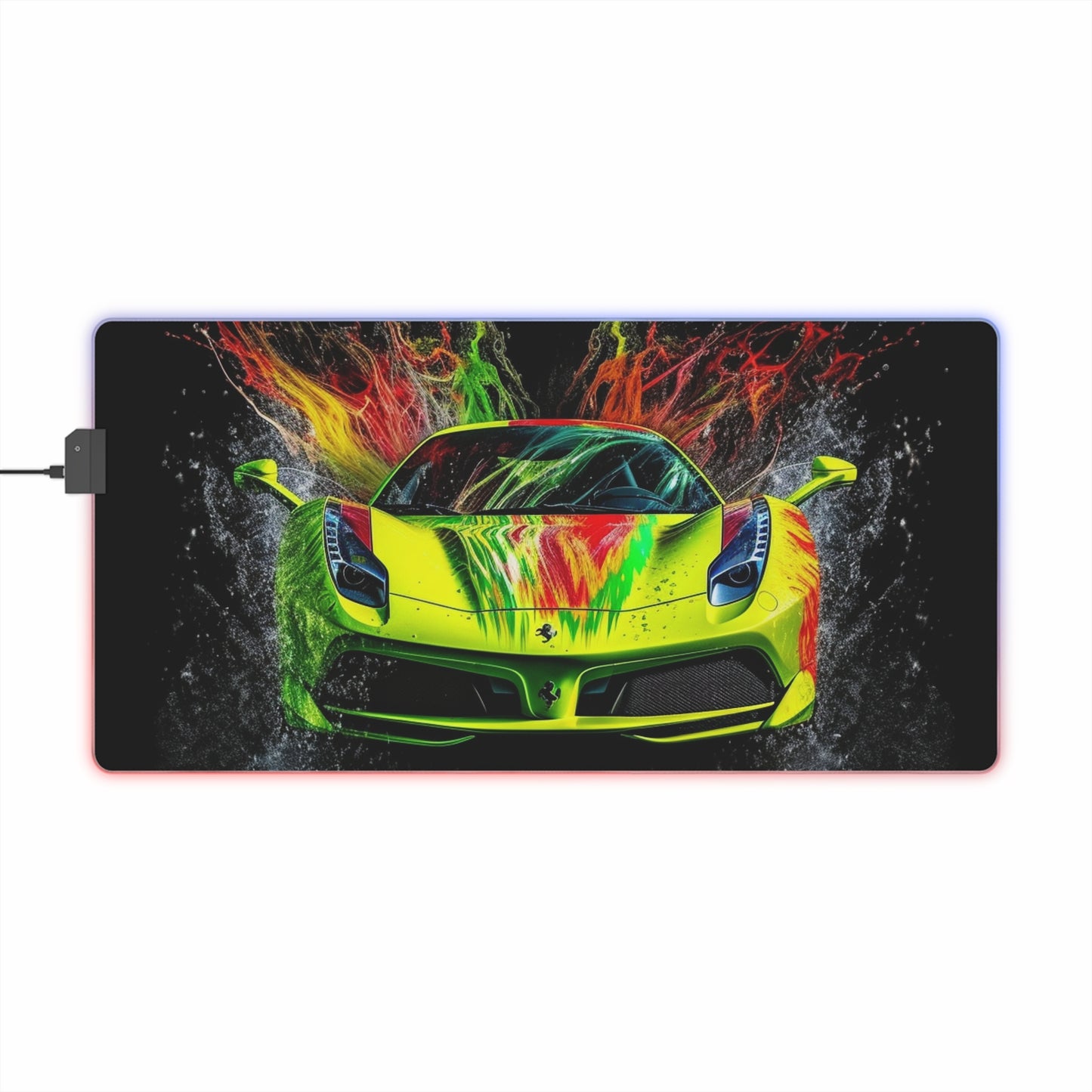 LED Gaming Mouse Pad Farrari Water 1