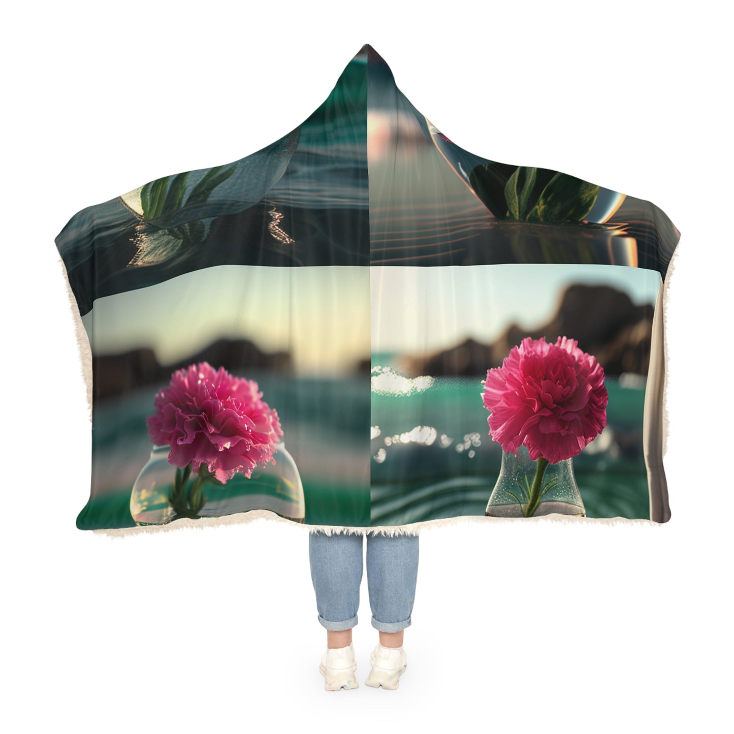 Snuggle Hooded Blanket Carnation 5