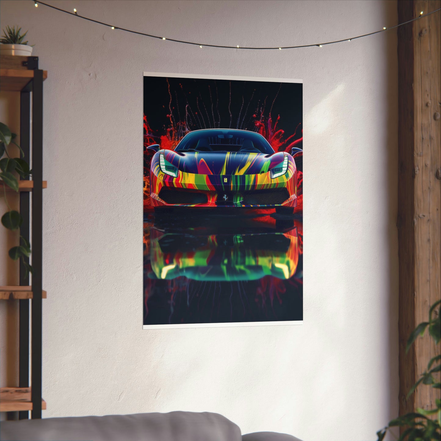 Premium Matte Vertical Posters Ferrari Fusion Water 1