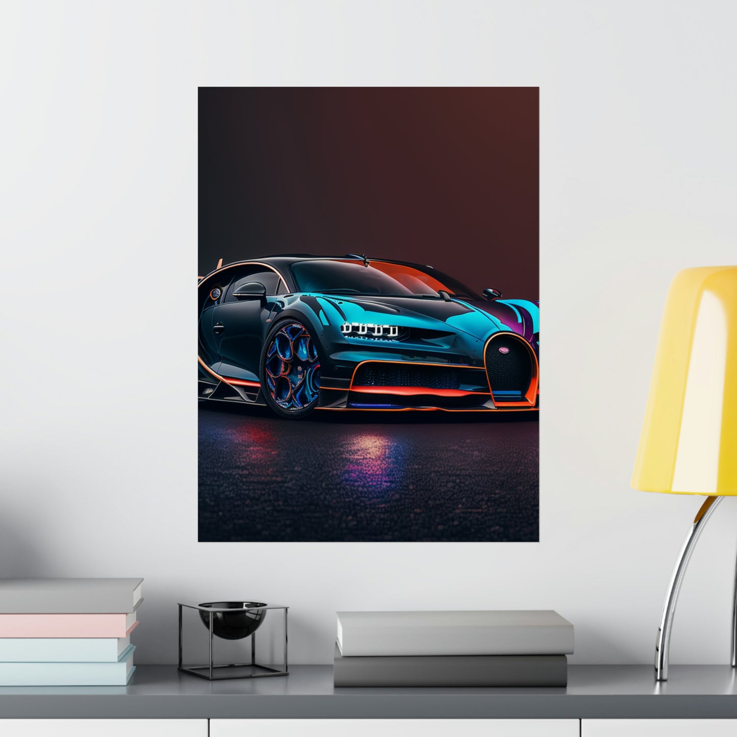 Premium Matte Vertical Posters Bugatti Chiron Super 1