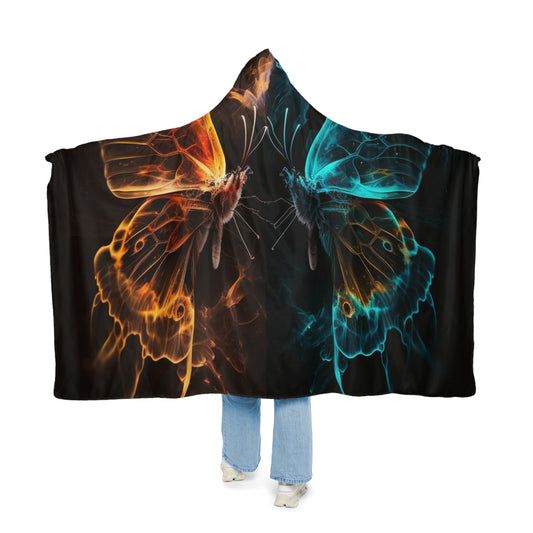 Snuggle Hooded Blanket Kiss Neon Butterfly 6