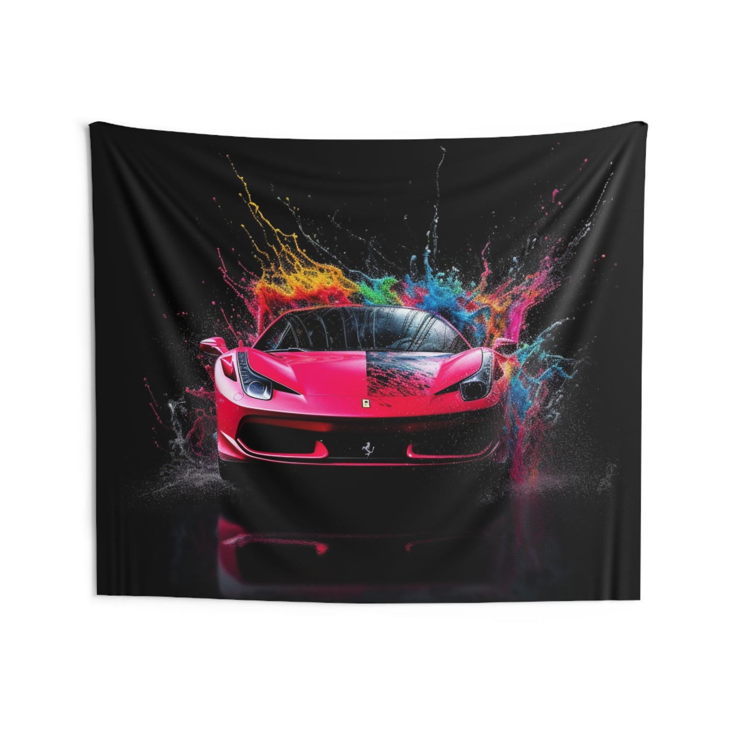Indoor Wall Tapestries Ferrari Water Splash 2