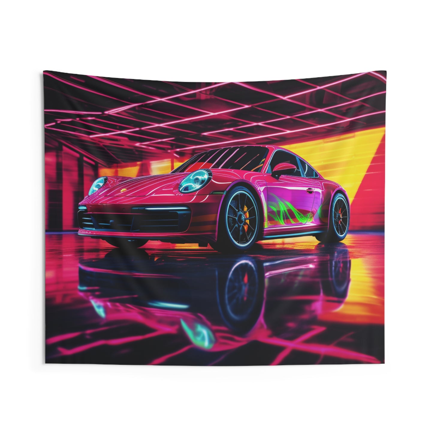 Indoor Wall Tapestries Macro Porsche 3
