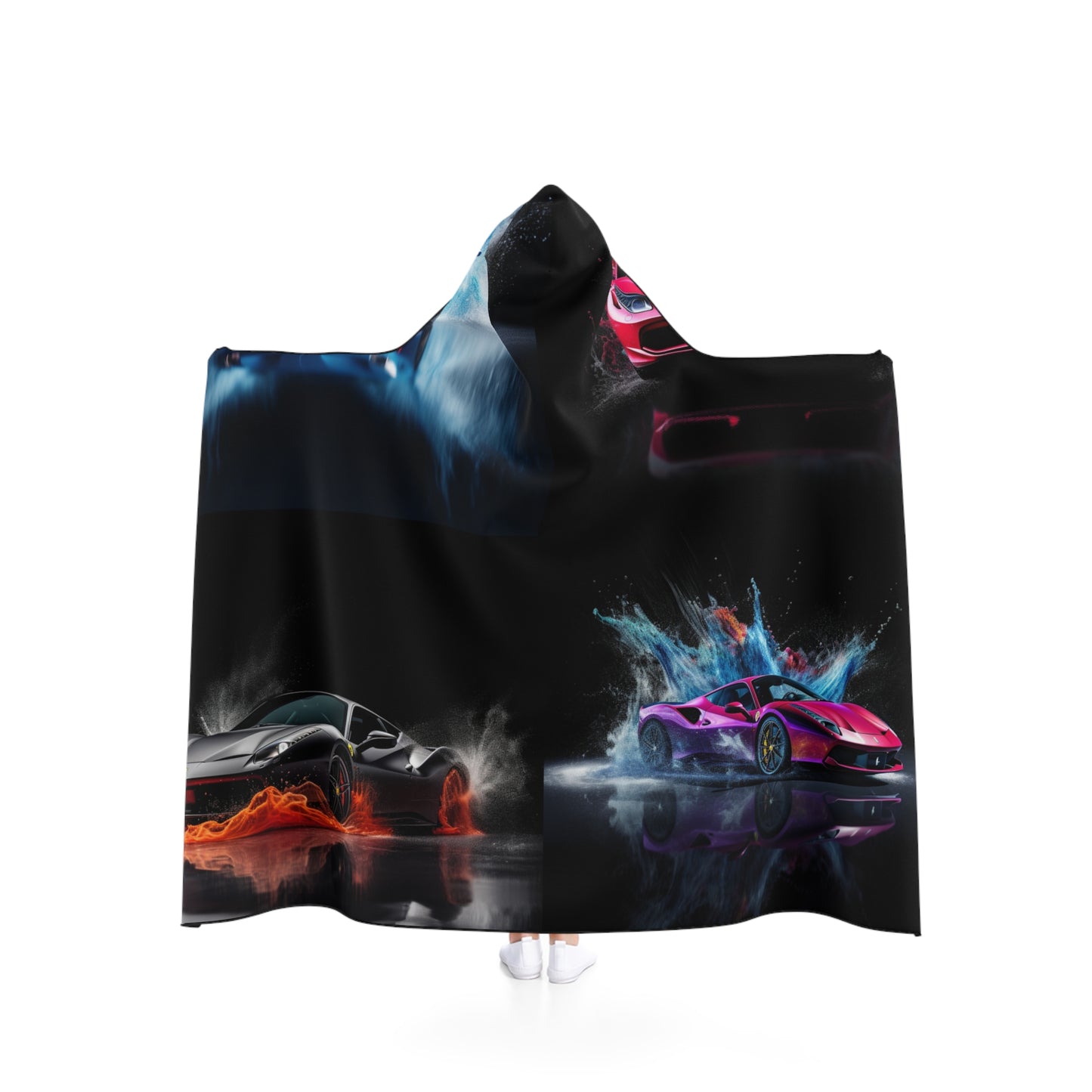 Hooded Blanket Ferrari Water Splash 5