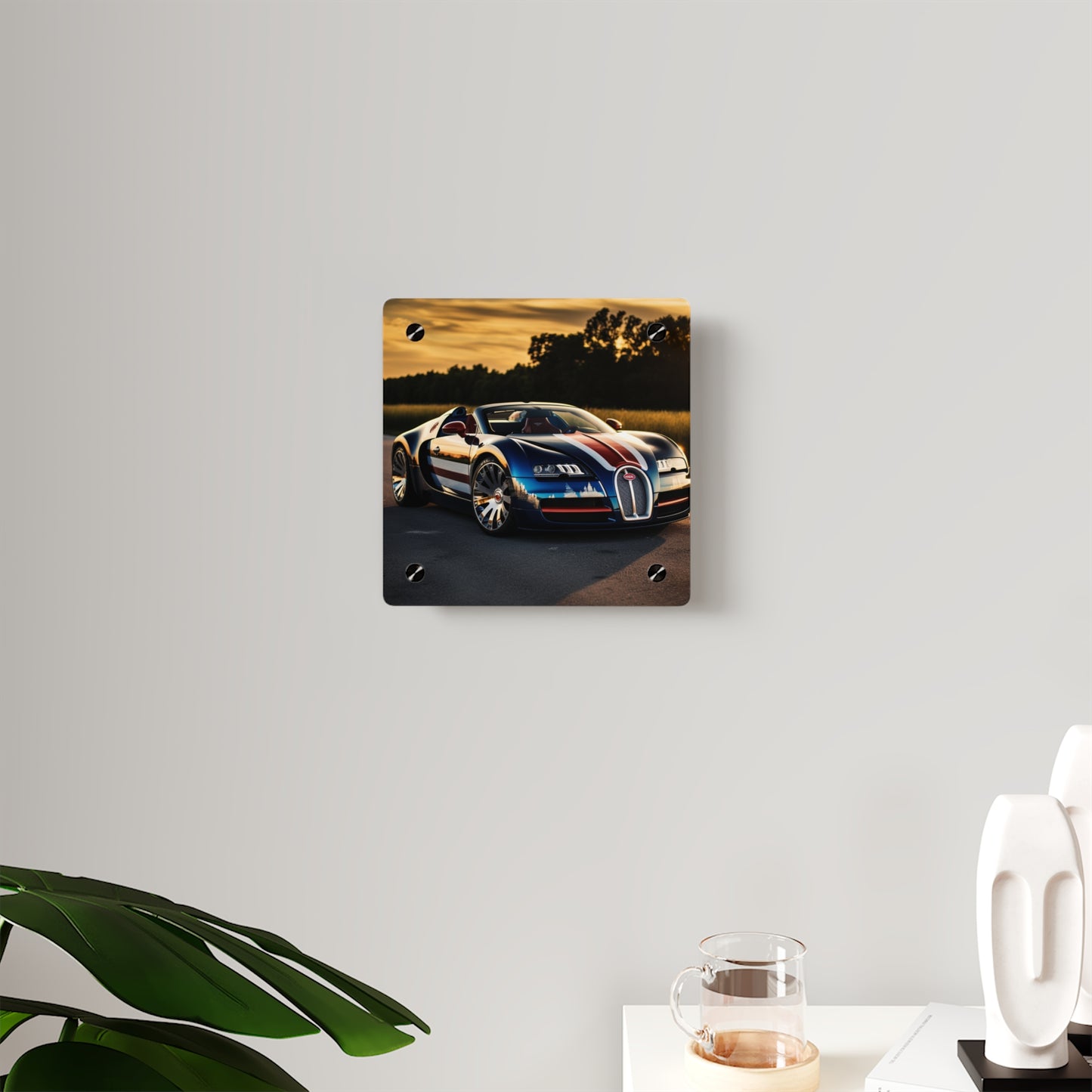 Acrylic Wall Art Panels Bugatti Flag American 3