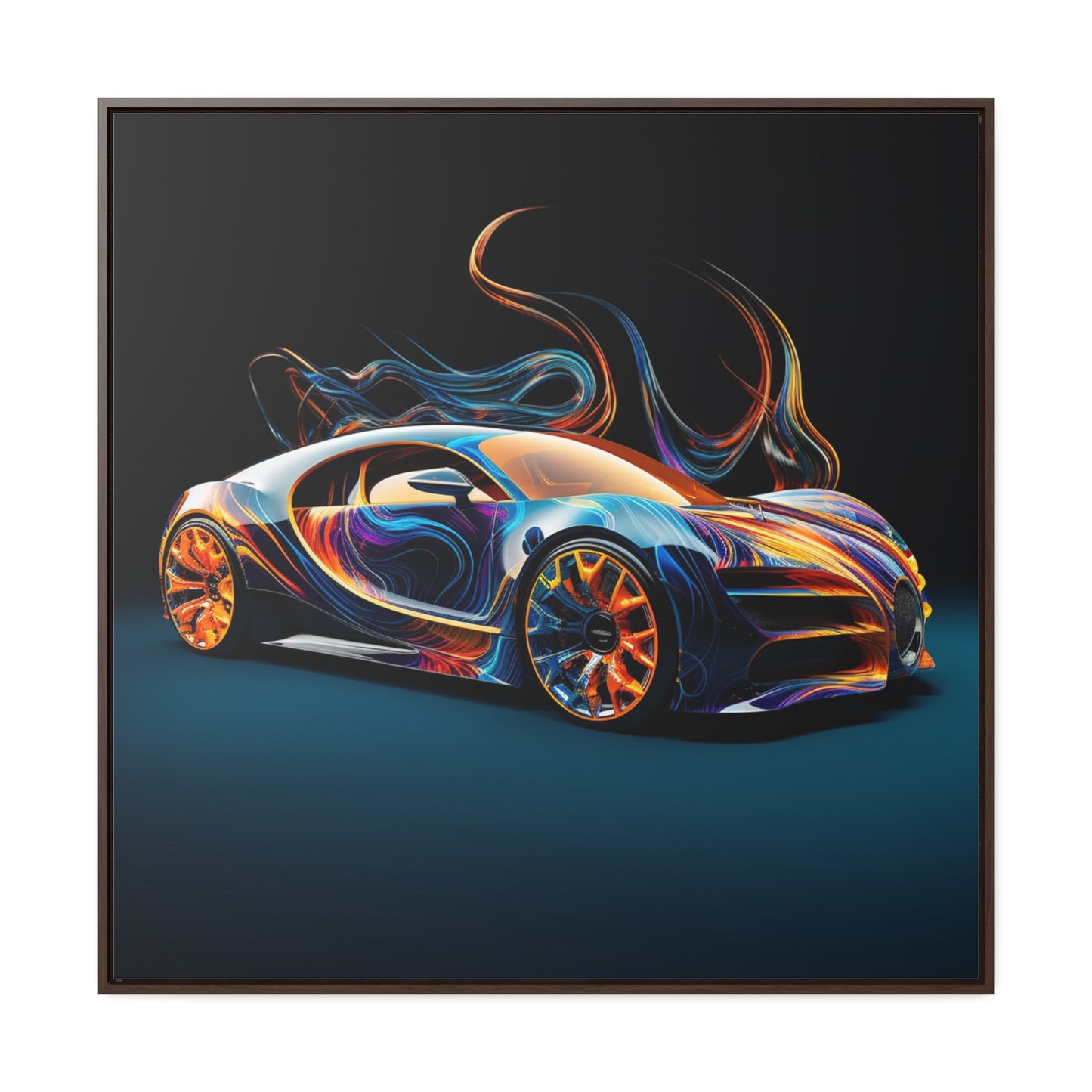 Gallery Canvas Wraps, Square Frame Bugatti Abstract Flair 2