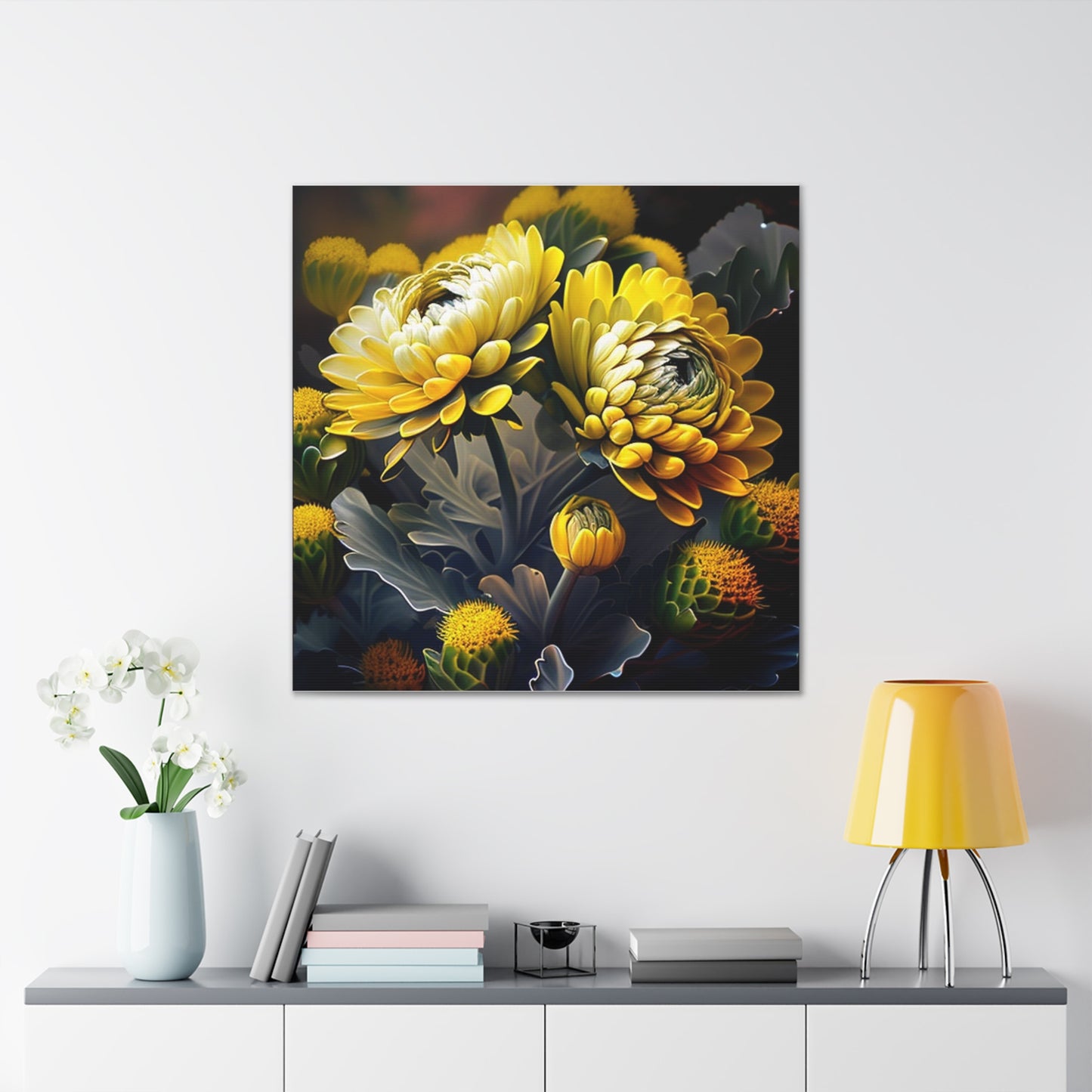 Canvas Gallery Wraps Yellow Hermosas Flores Amarillas 2