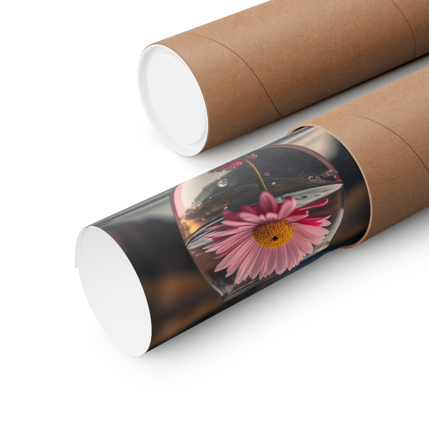 Premium Matte Vertical Posters Daisy in a vase 2