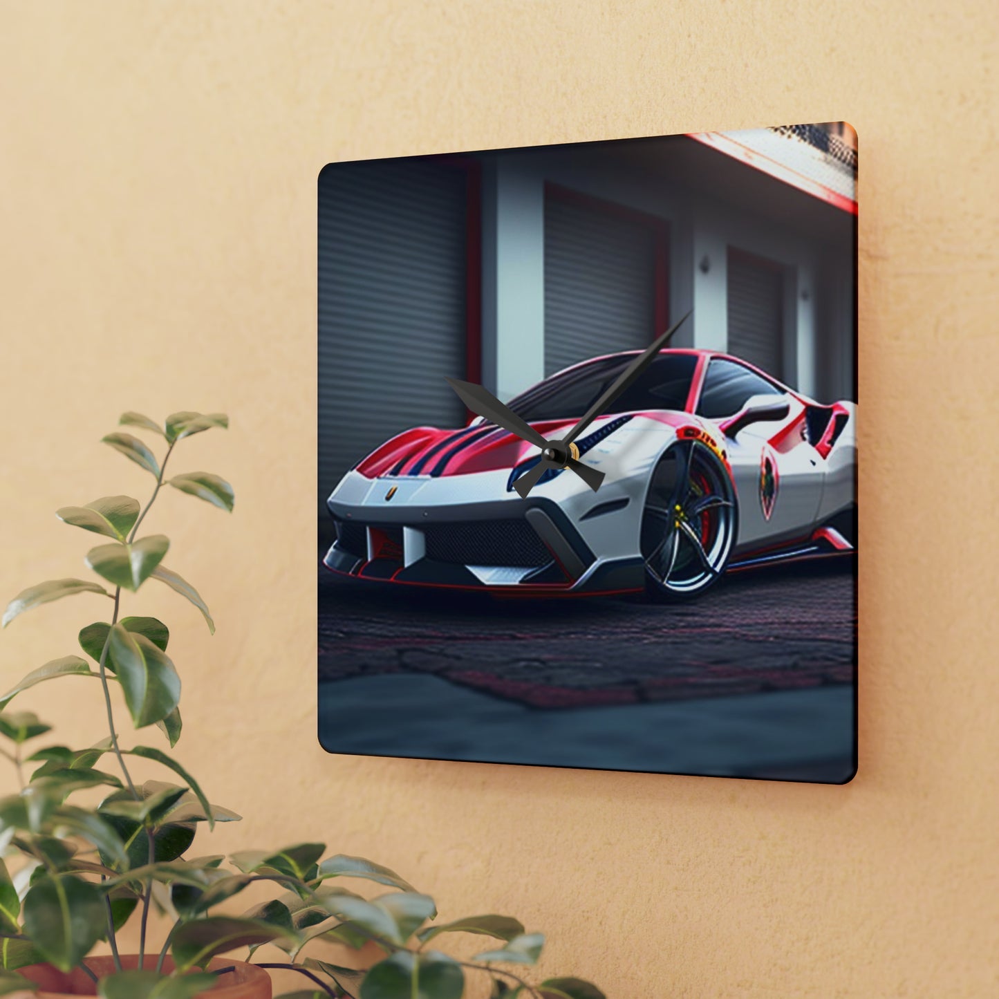 Acrylic Wall Clock Ferrari Hyper 3