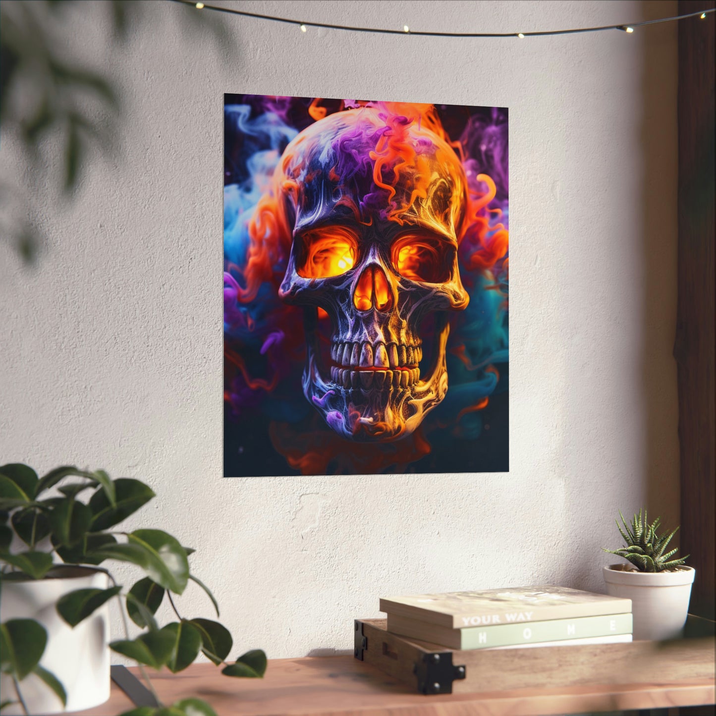 Premium Matte Vertical Posters Macro Skull 2