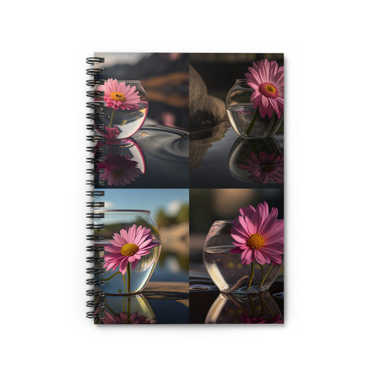 Spiral Notebook - Ruled Line Pink Daisy 5