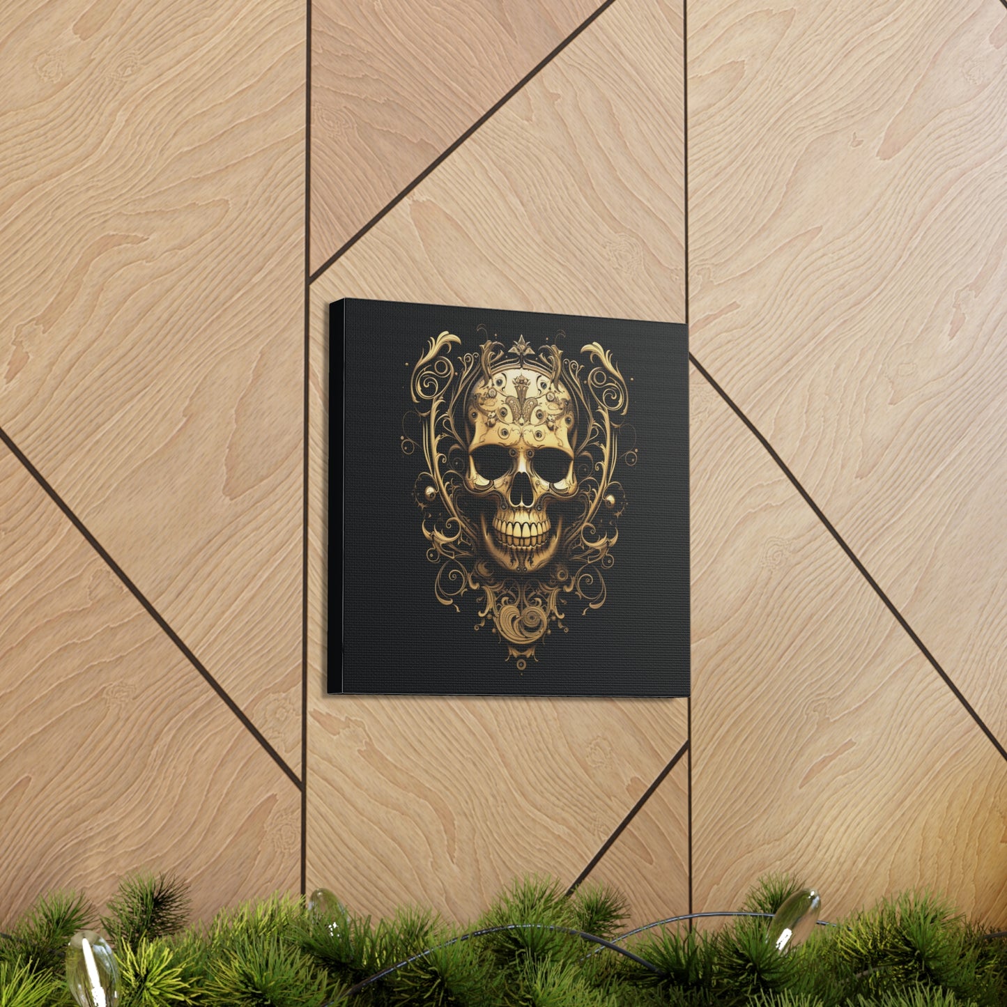 Canvas Gallery Wraps Skull Treble Clef 3