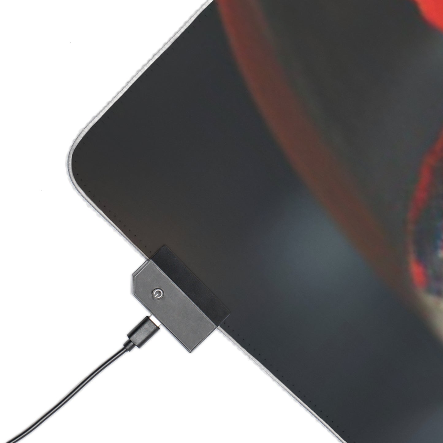 LED Gaming Mouse Pad Red Anemone in a Vase 3