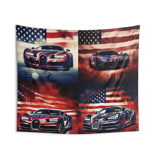 Indoor Wall Tapestries Abstract American Flag Background Bugatti 5