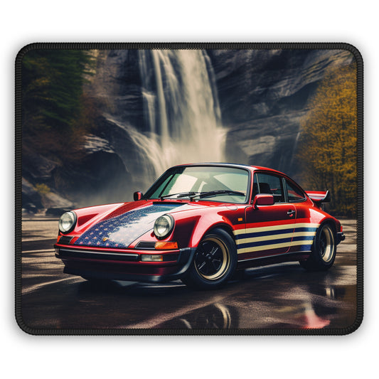 Gaming Mouse Pad  American Flag Porsche Abstract 1