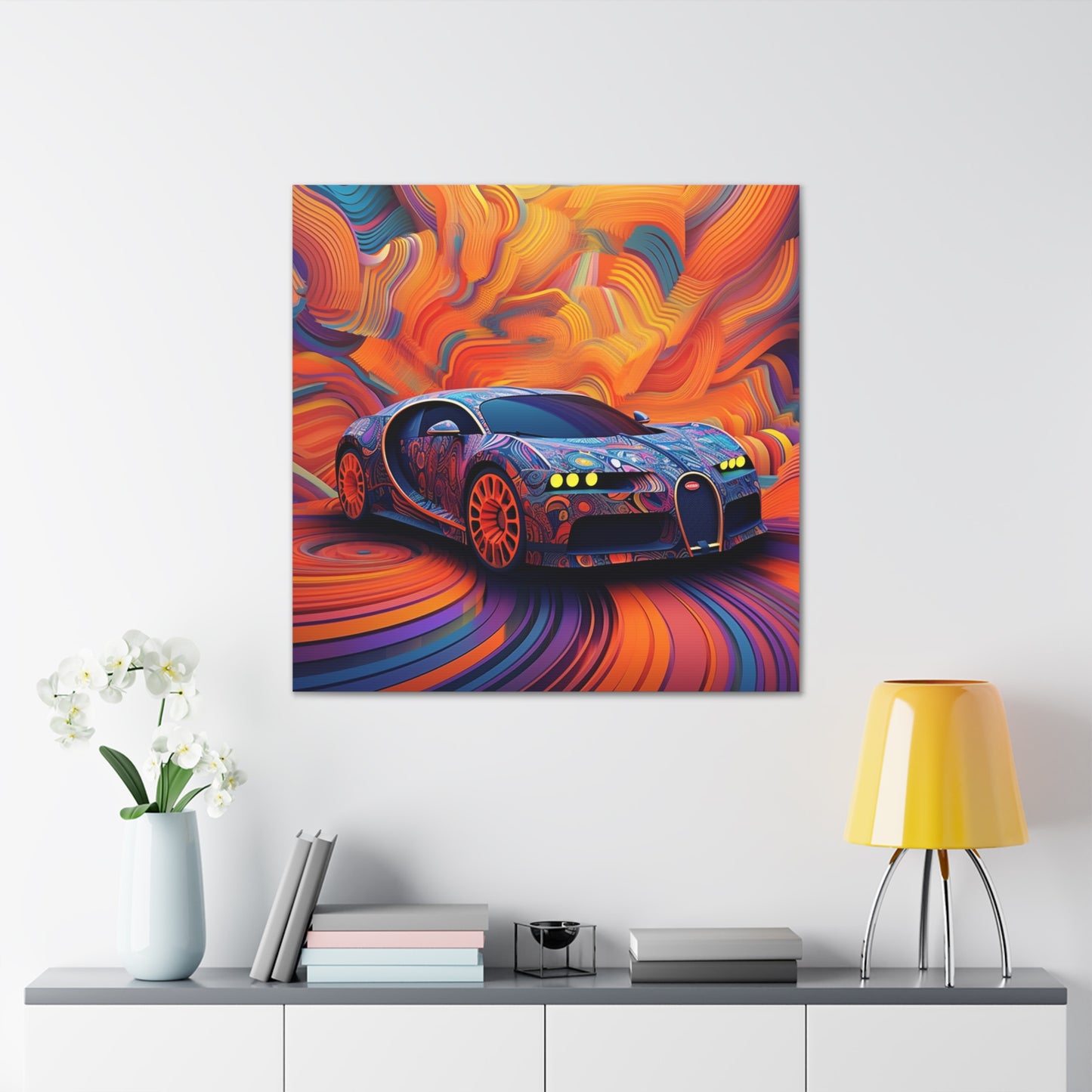 Canvas Gallery Wraps Bugatti Abstract Concept 4