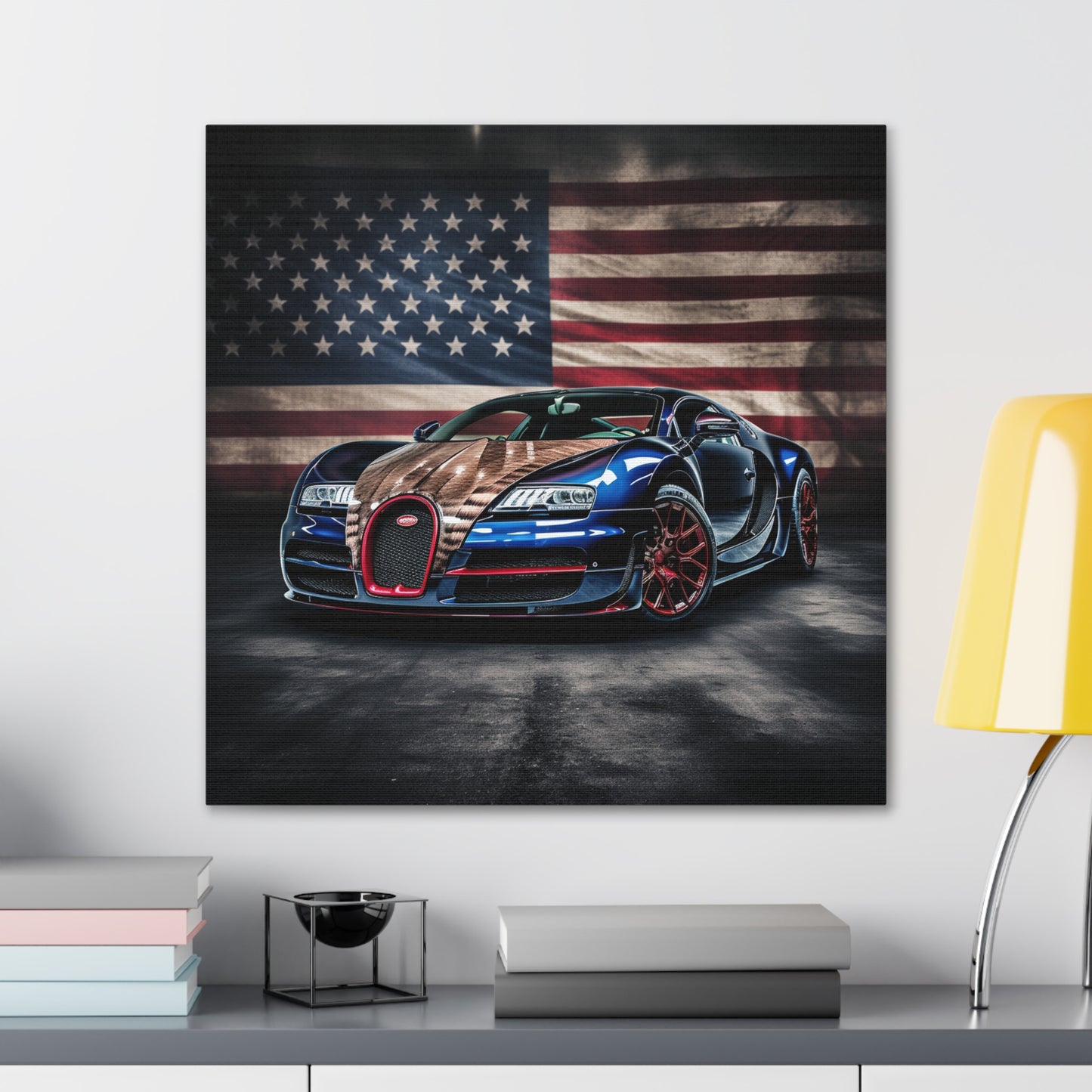 Canvas Gallery Wraps Bugatti American Flag 4