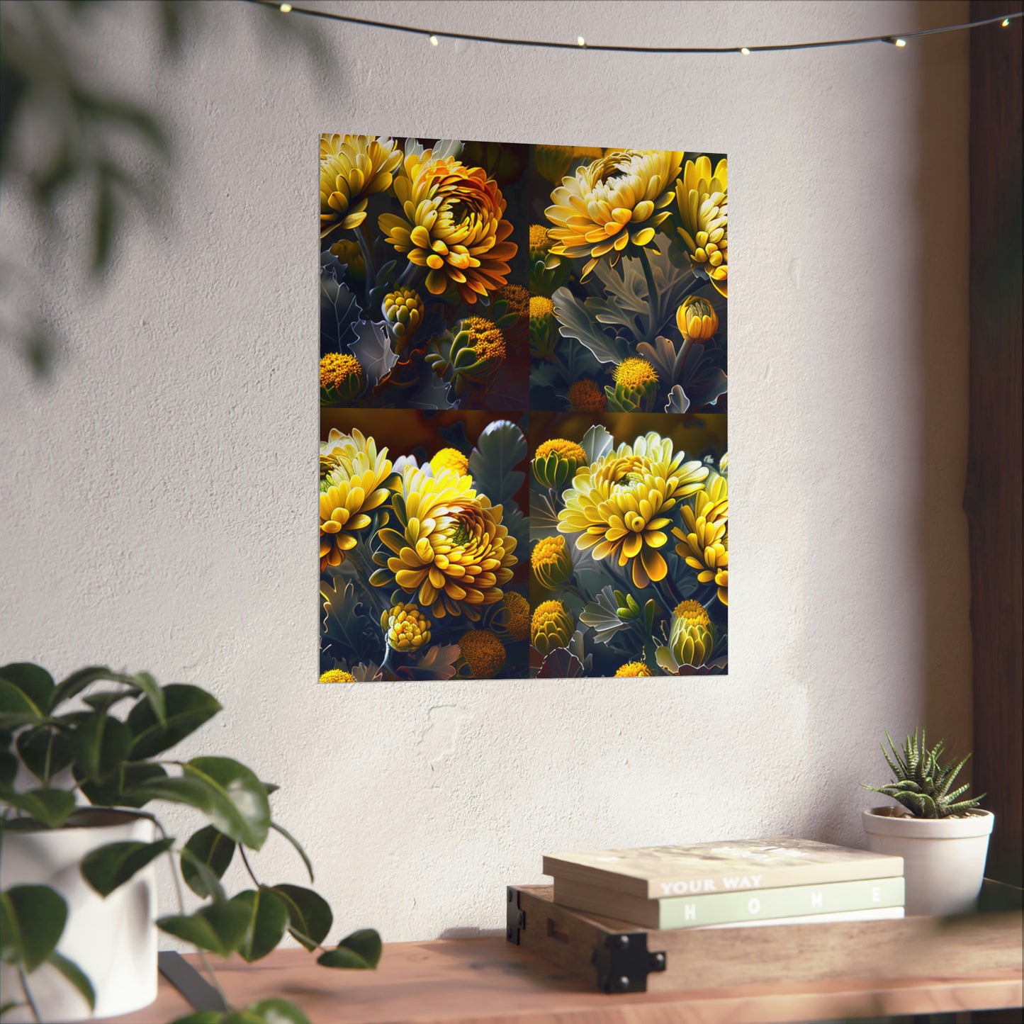 Premium Matte Vertical Posters Yellow Hermosas Flores Amarillas 5