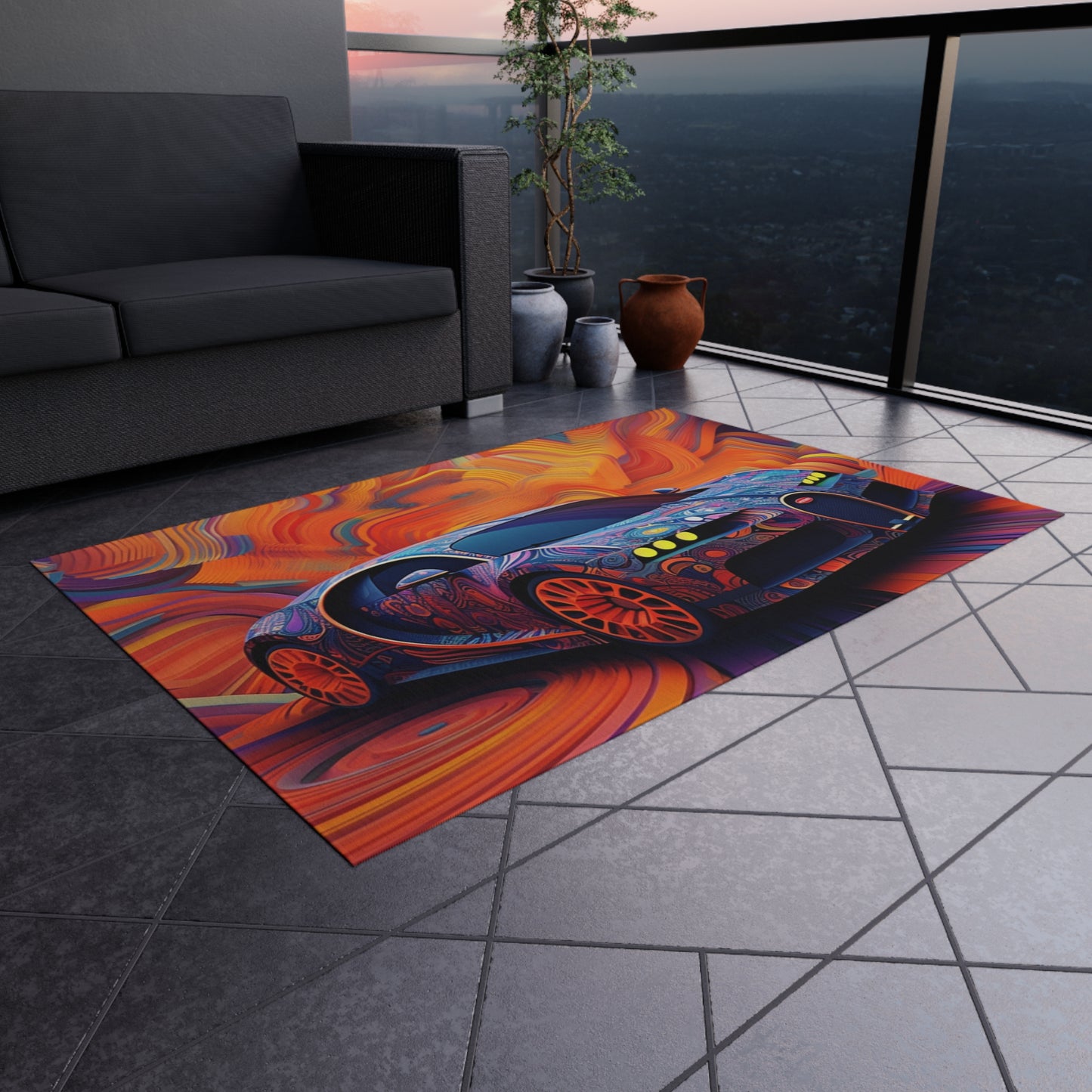 Outdoor Rug  Bugatti Abstract Concept 4