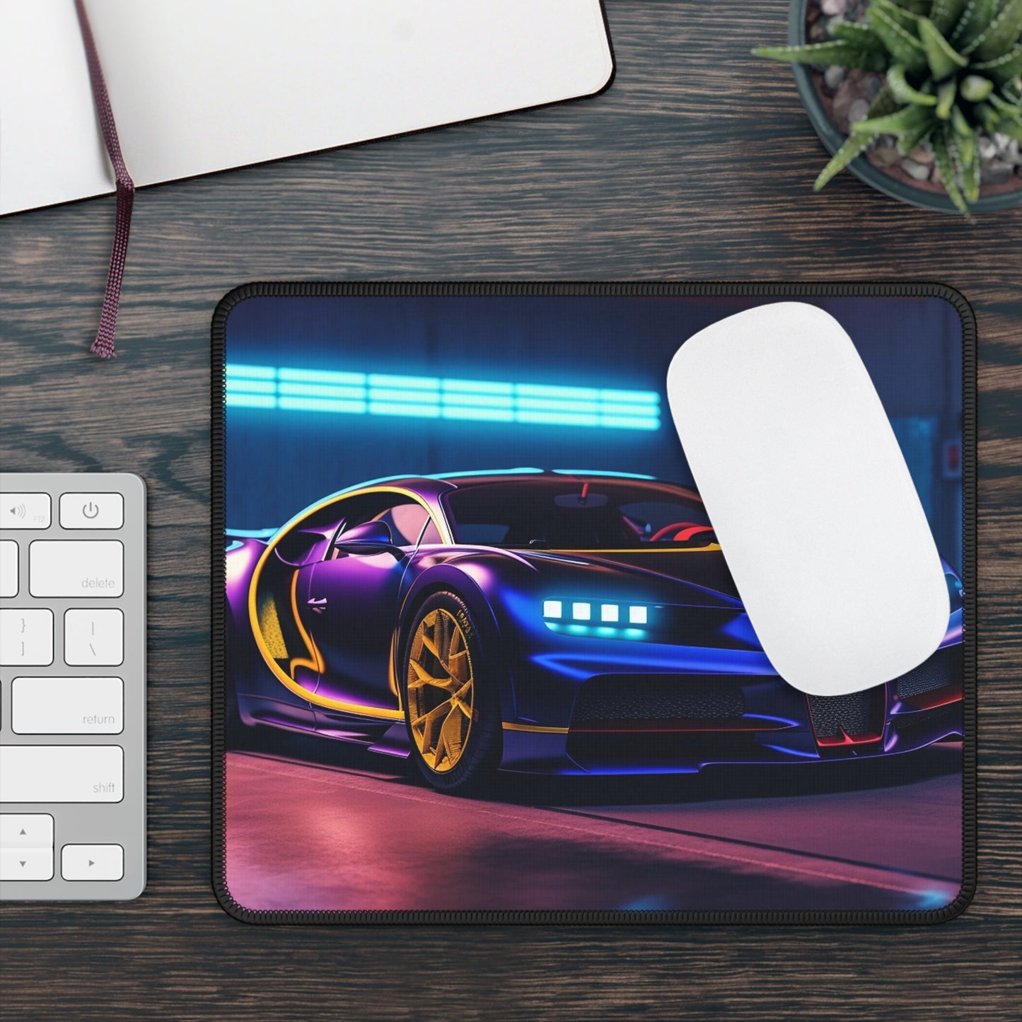 Gaming Mouse Pad  Hyper Bugatti Neon Chiron 4