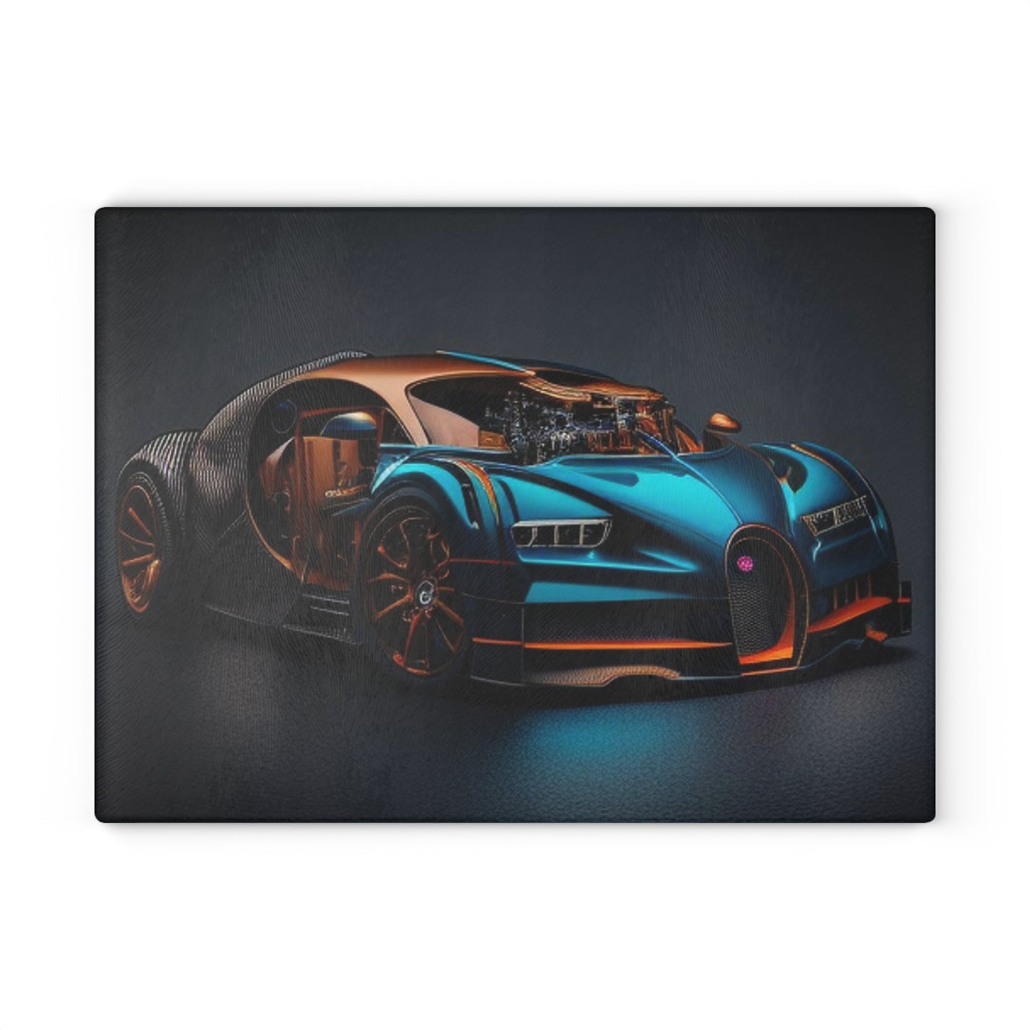 Glass Cutting Board Bugatti Blue 4