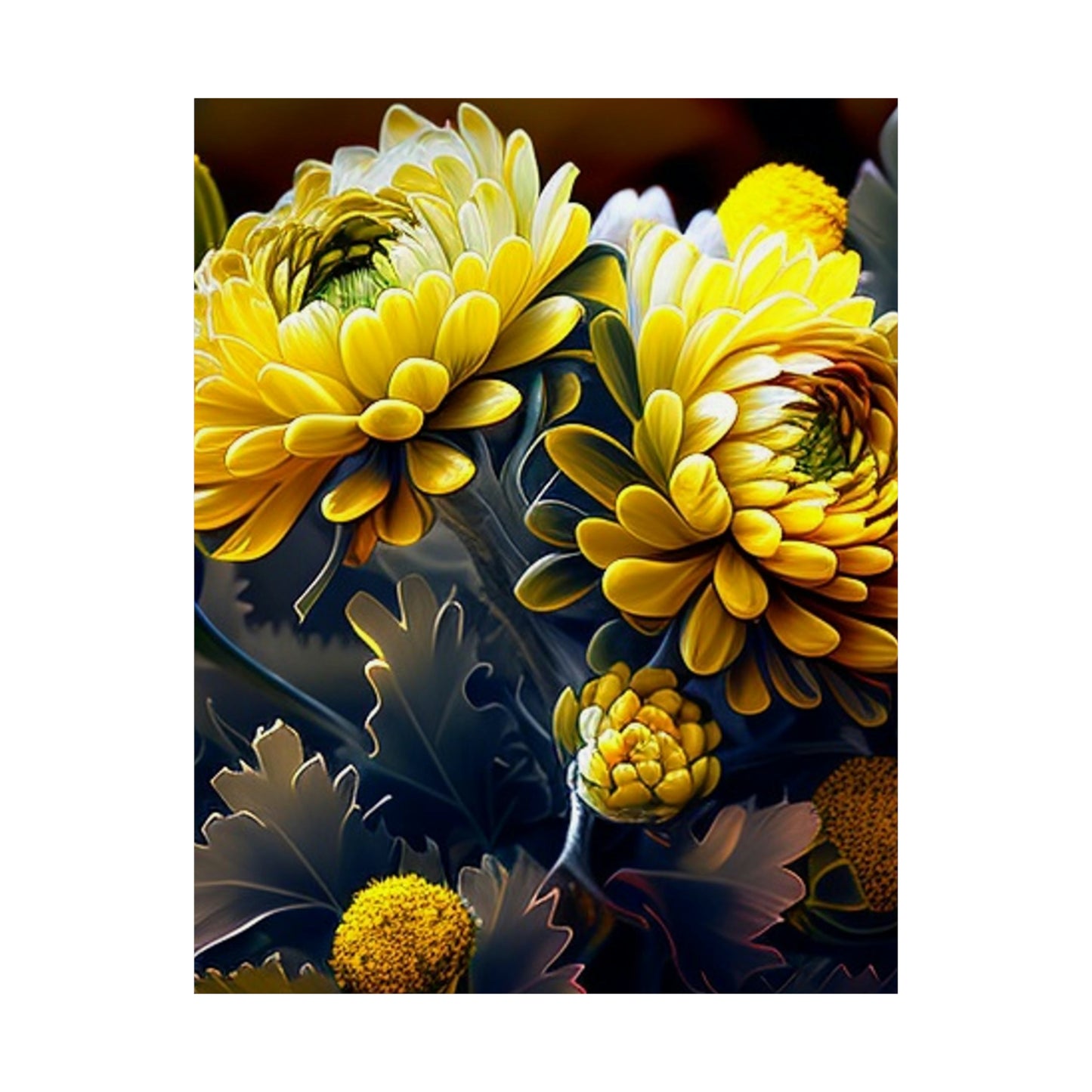 Premium Matte Vertical Posters Yellow Hermosas Flores Amarillas 3