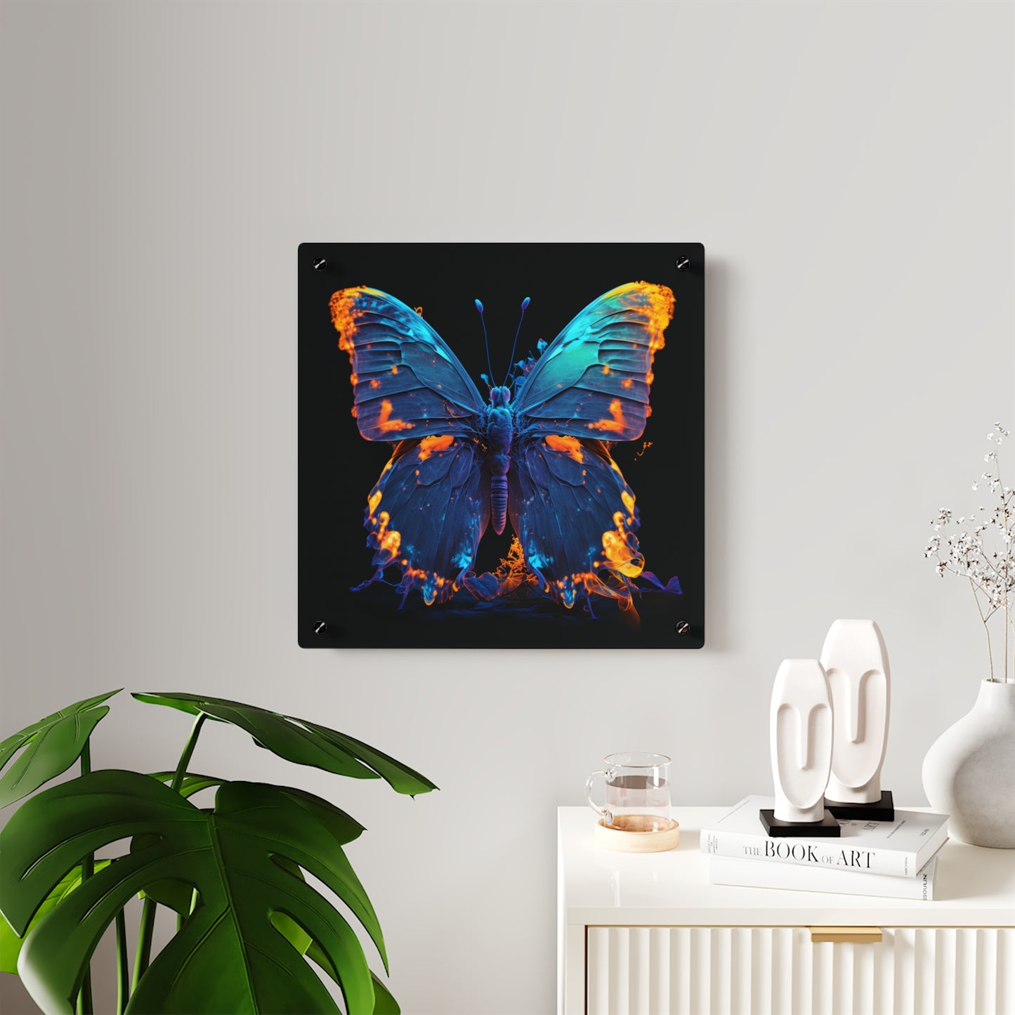 Acrylic Wall Art Panels Thermal Butterfly 3