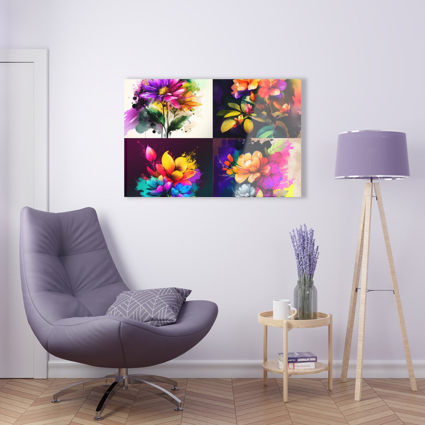 Acrylic Prints Bright Spring Flowers 5