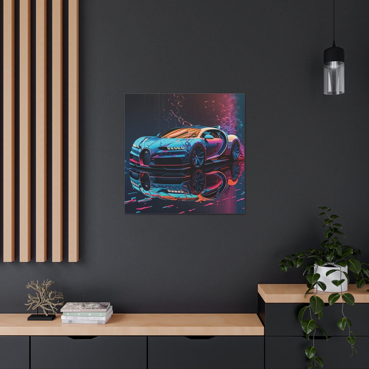 Canvas Gallery Wraps Bugatti Neon Chiron 4