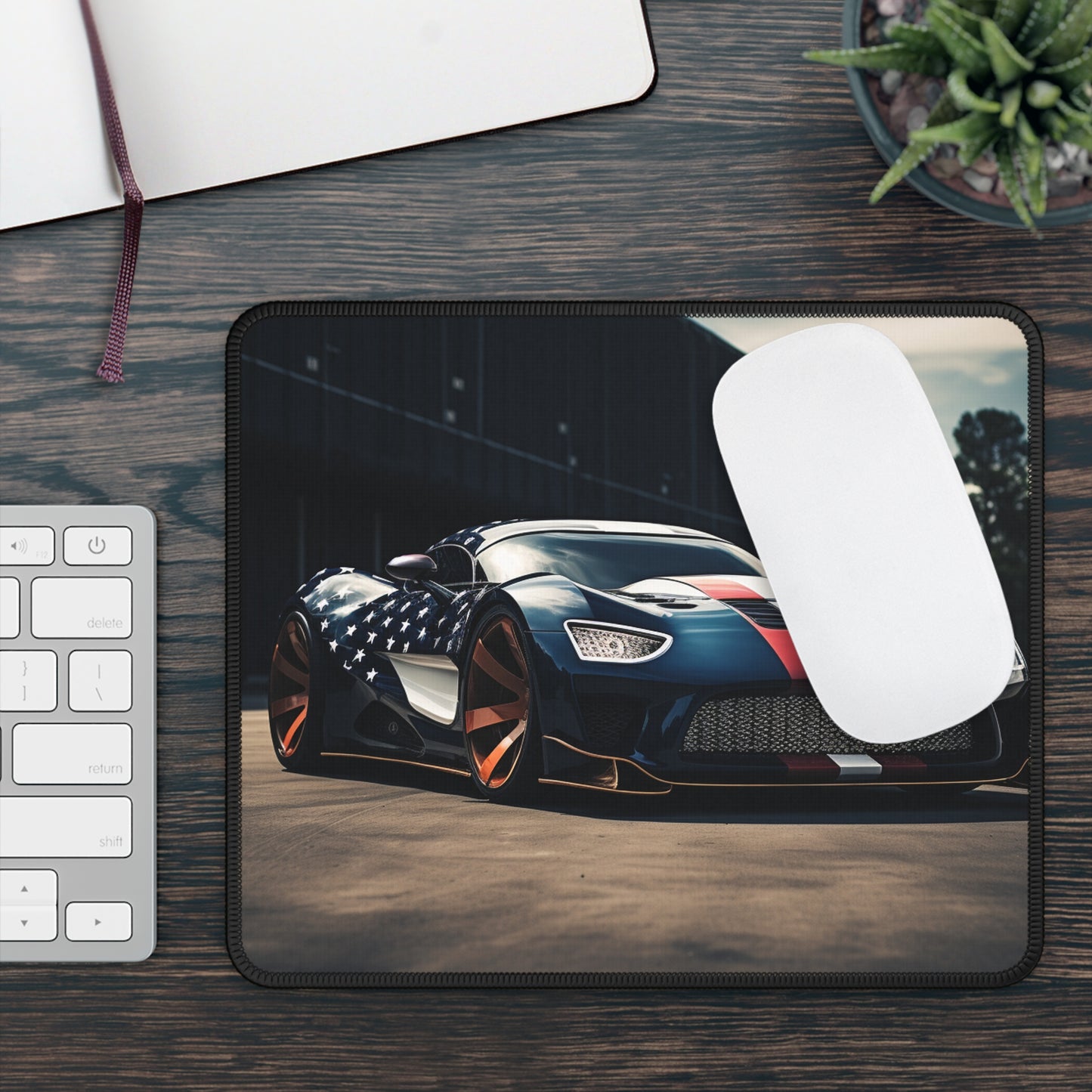 Gaming Mouse Pad  Bugatti Flag American 2