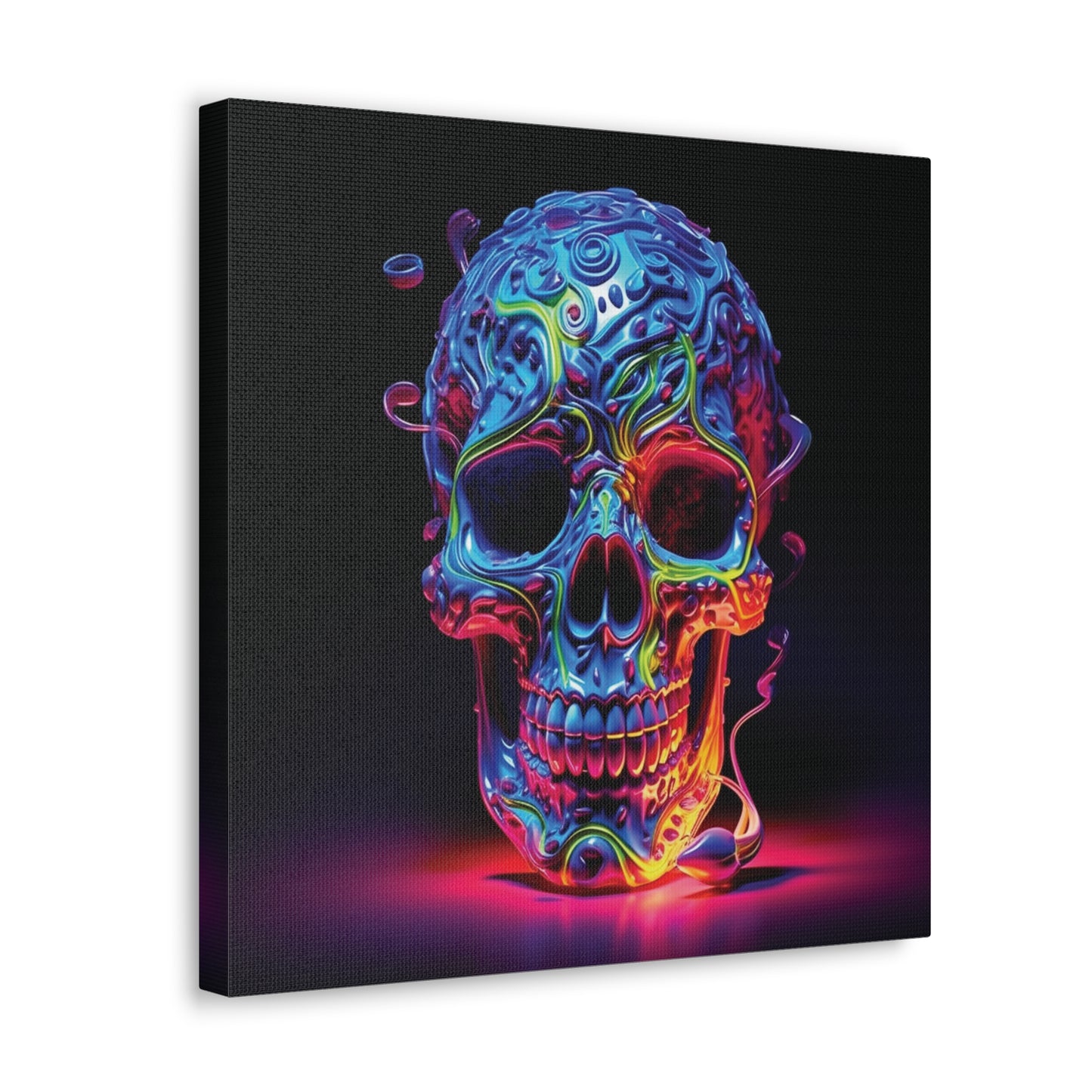 Canvas Gallery Wraps Macro Skull Color 3