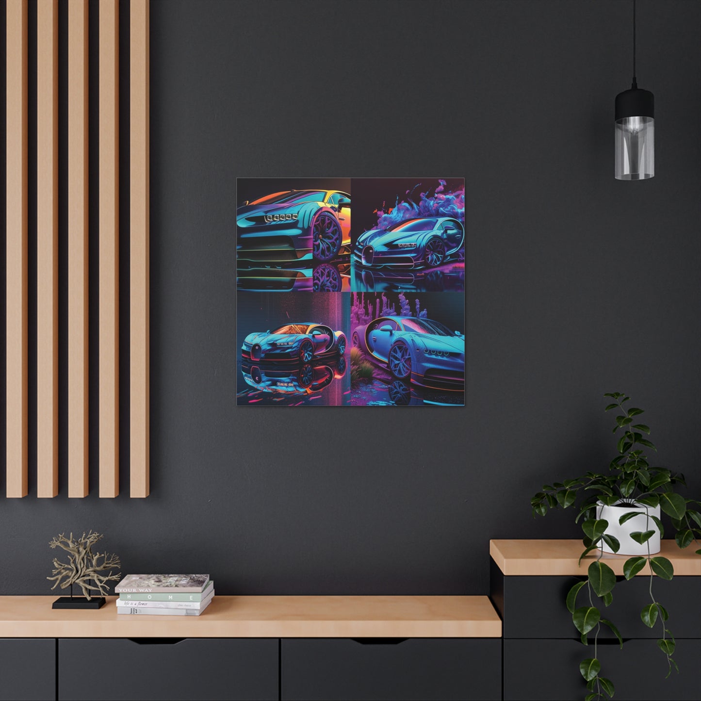 Canvas Gallery Wraps Bugatti Neon Chiron 5