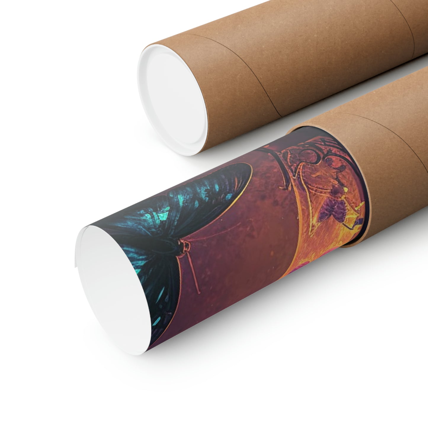 Premium Matte Vertical Posters Street Light Butterfly 4