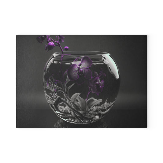 Glass Cutting Board Purple Orchid Glass vase 3