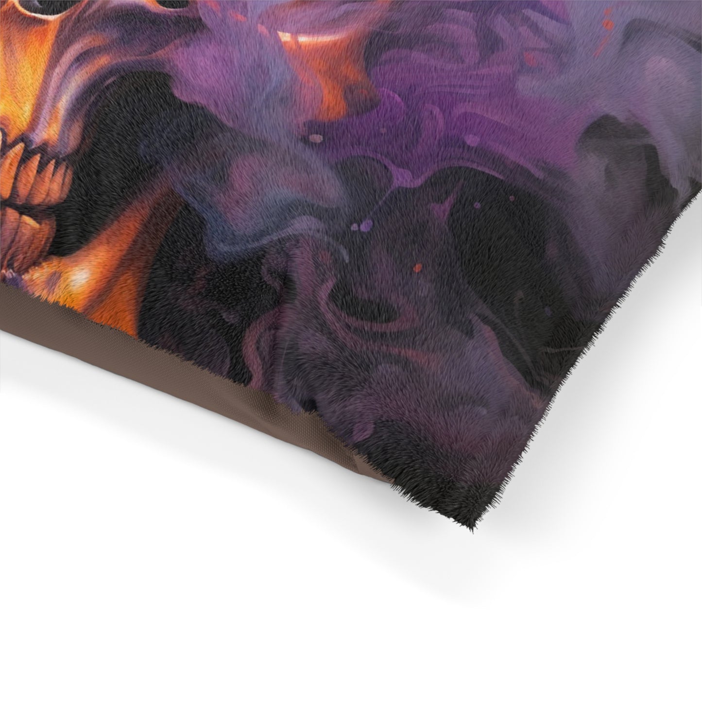 Pet Bed Skull Flames 4