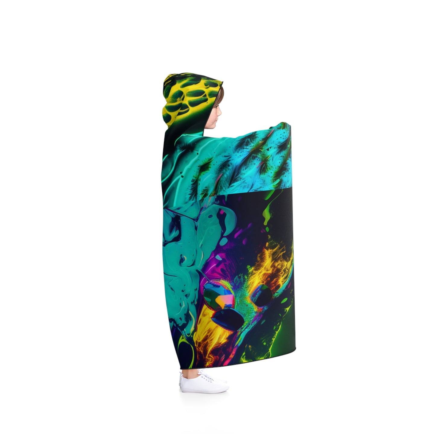 Hooded Blanket Florescent Glow 5