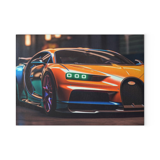 Glass Cutting Board Hyper Bugatti Neon Chiron 1