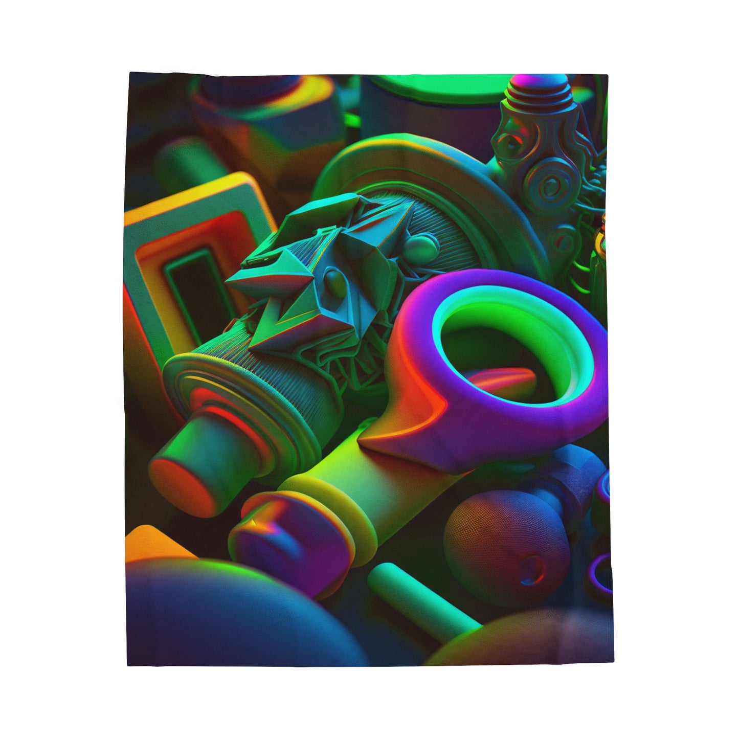 Velveteen Plush Blanket Neon Glow 2
