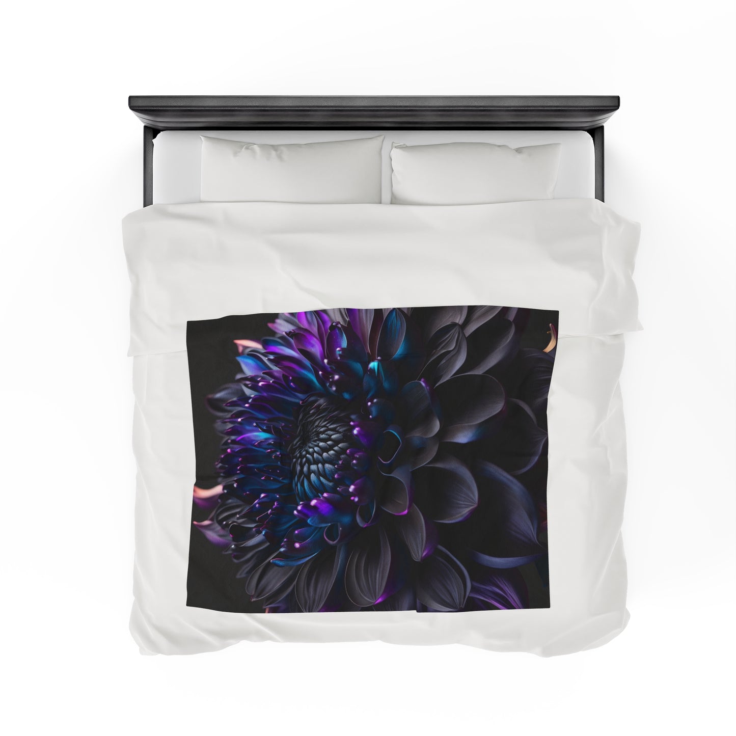 Velveteen Plush Blanket Dahlia Purple 2