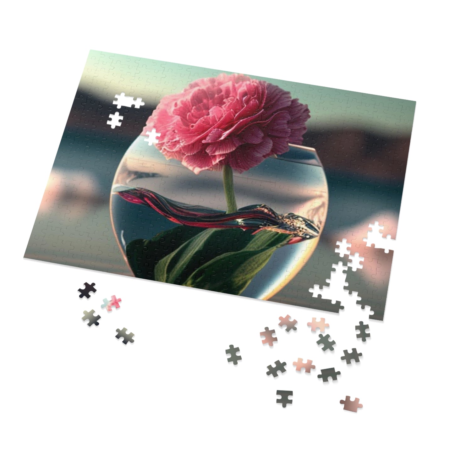 Jigsaw Puzzle (30, 110, 252, 500,1000-Piece) Carnation 2