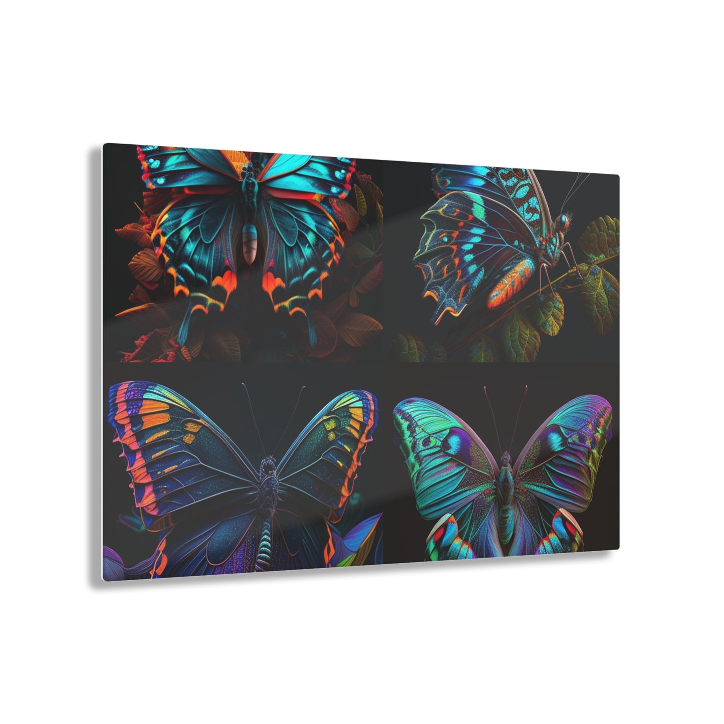 Acrylic Prints Hue Neon Butterfly 5