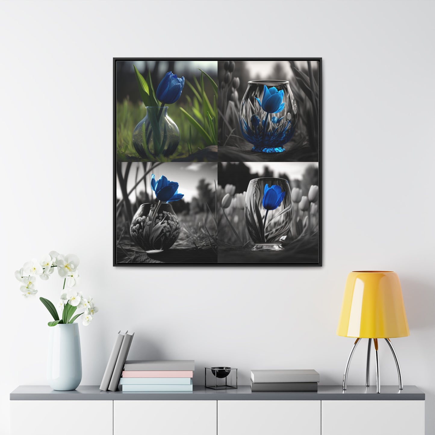 Gallery Canvas Wraps, Square Frame Tulip 5