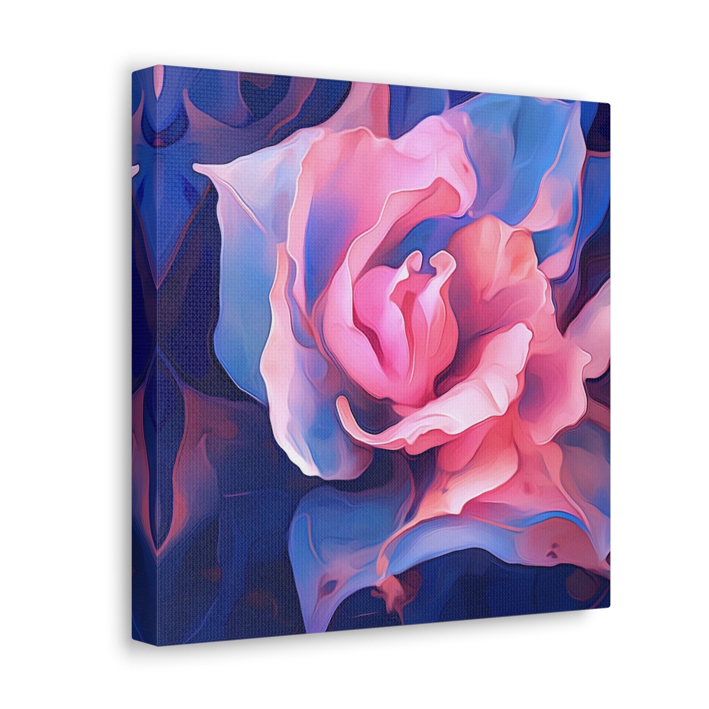 Canvas Gallery Wraps Pink & Blue Tulip Rose 1