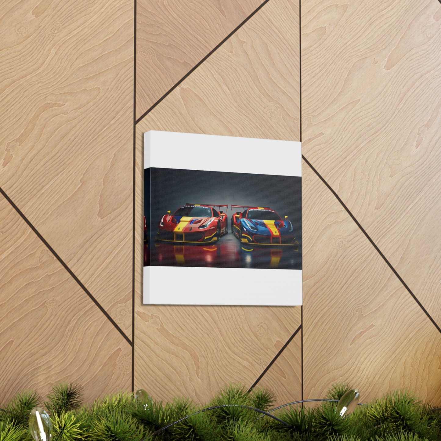 Canvas Gallery Wraps Ferrari Red Blue 4