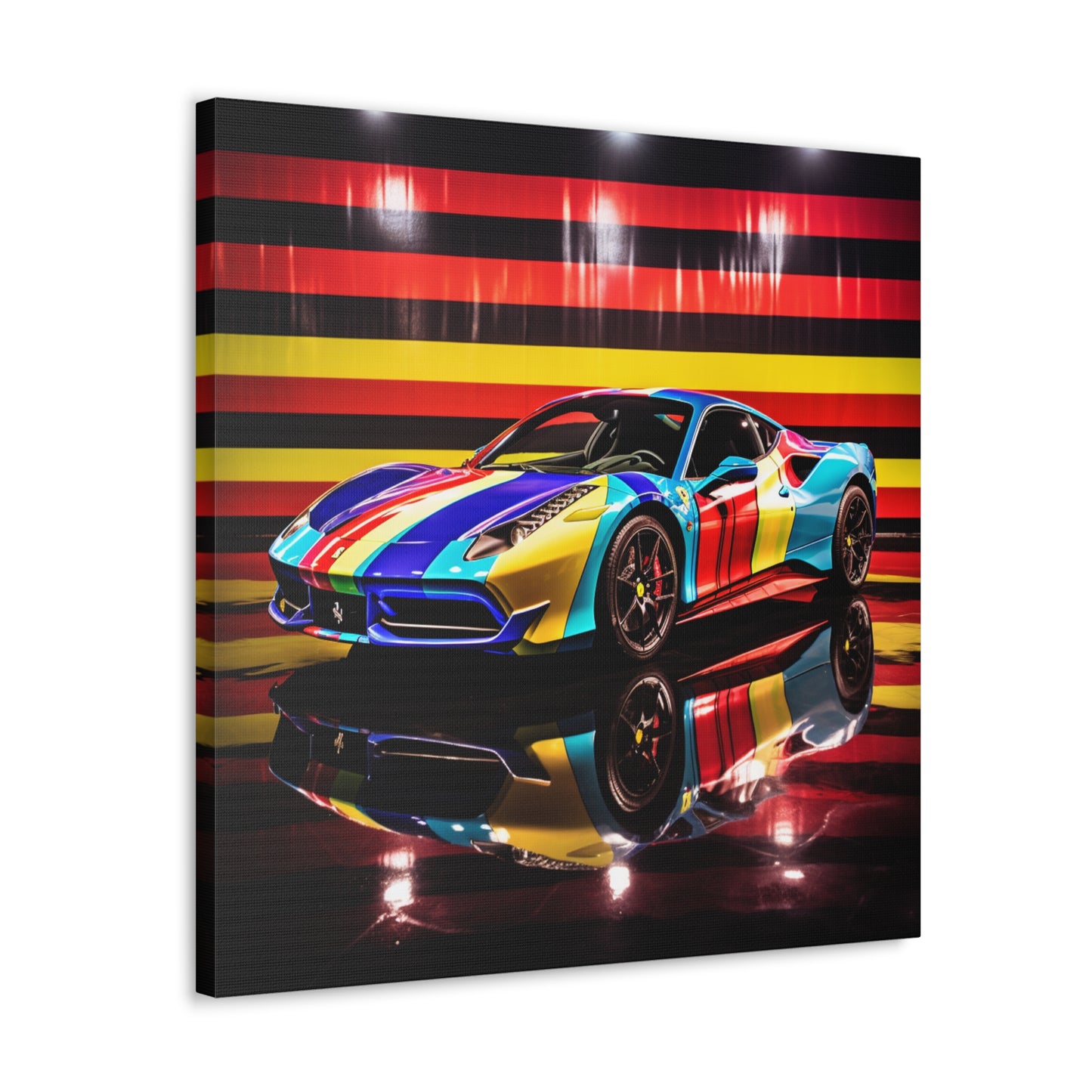 Canvas Gallery Wraps Hyper Colorfull Ferrari 2