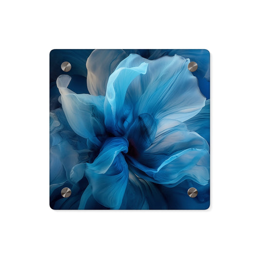 Acrylic Wall Art Panels Blue Tluip Abstract 2