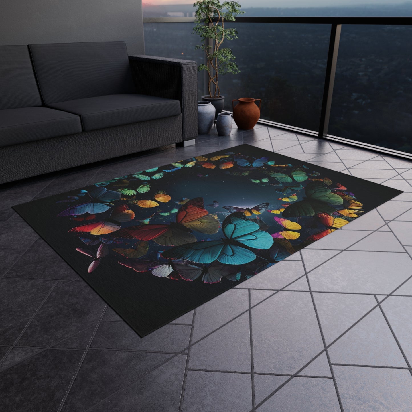 Outdoor Rug  Moon Butterfly 3