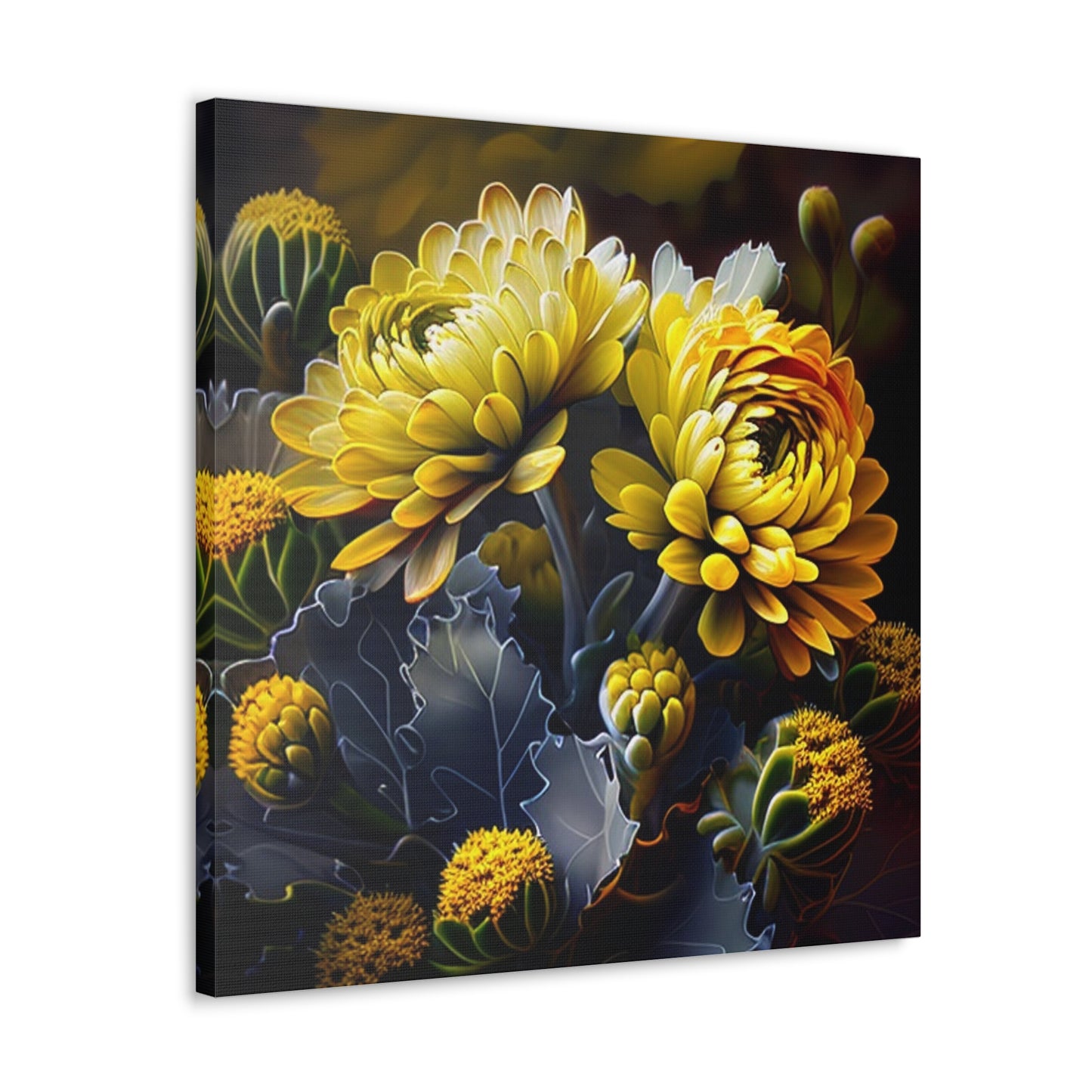 Canvas Gallery Wraps Yellow Hermosas Flores Amarillas 1