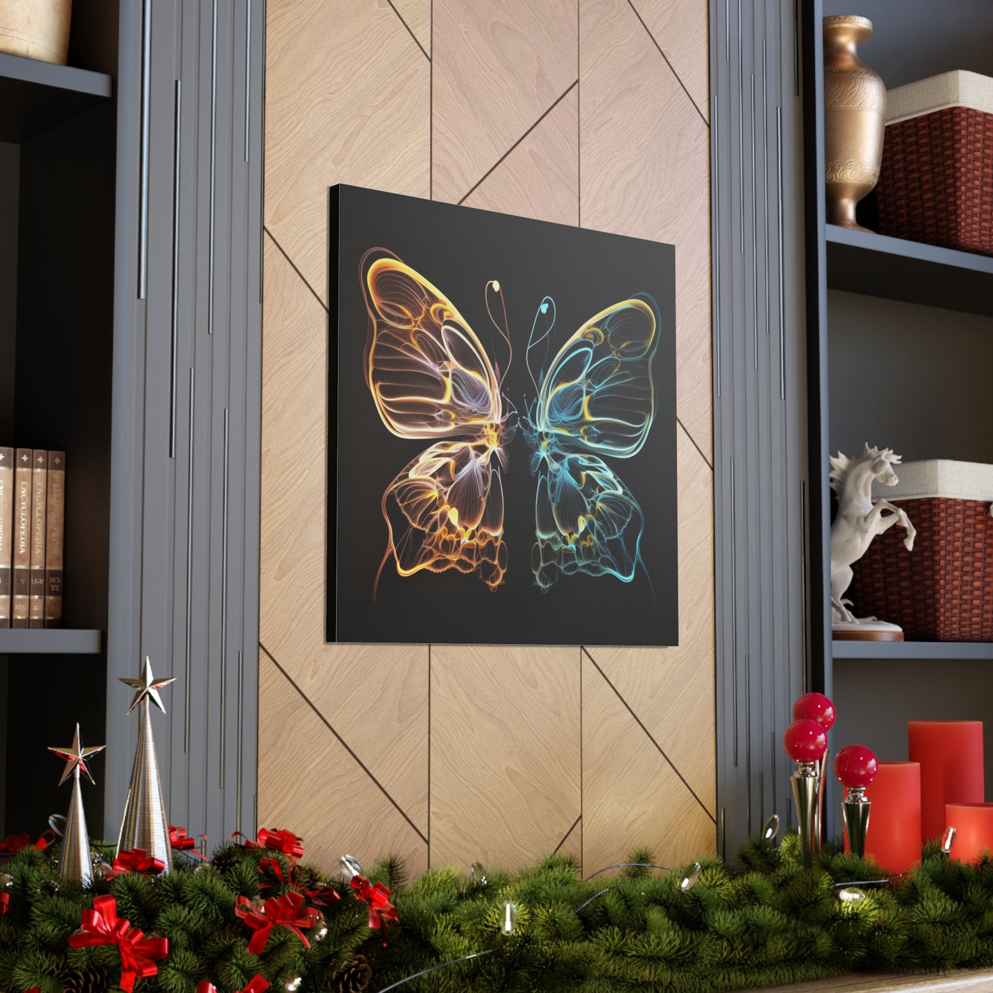 Canvas Gallery Wraps Neon Glo Butterfly 3